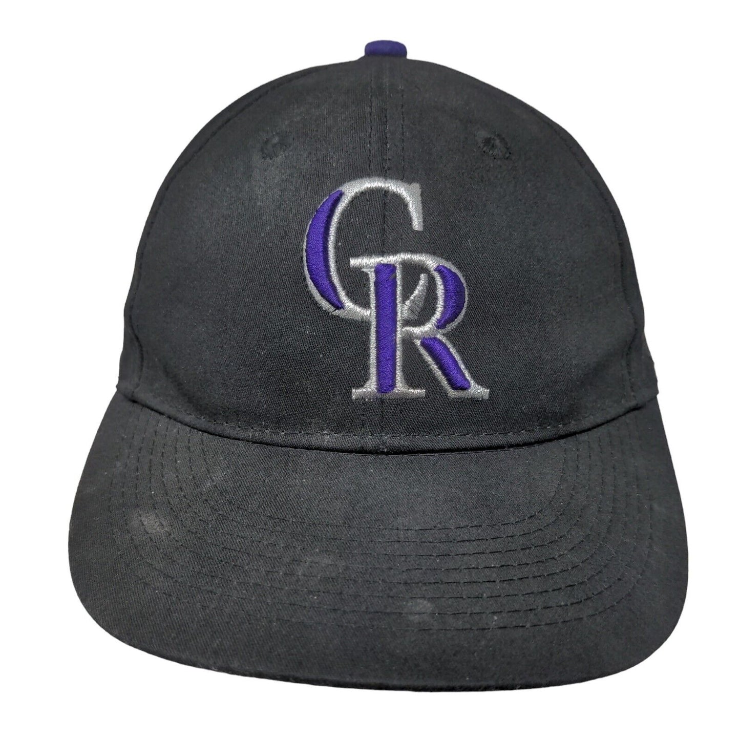 Team MLB Boy's Strapback Hat Black Size Youth Embroidered Colorado Rockies Logo