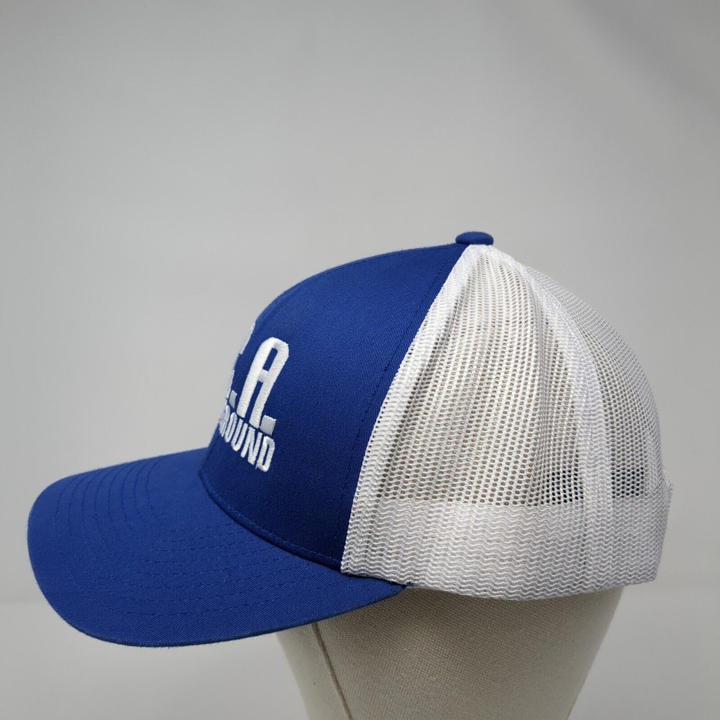 JCA Underground Snapback Trucker Hat Blue OS Adjustable Mesh Pacific Headwear