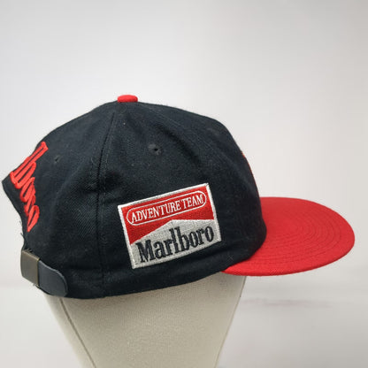 Marlboro Baseball Cap Black Red Vintage Rock Lizard Adventure Team Wool Hat