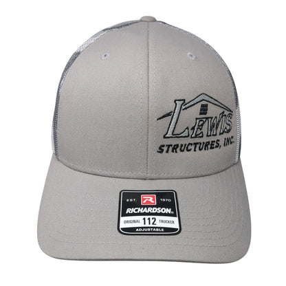 Lewis Structures Inc Trucker Hat Multicolor One Size Adjustable Mesh Richardson