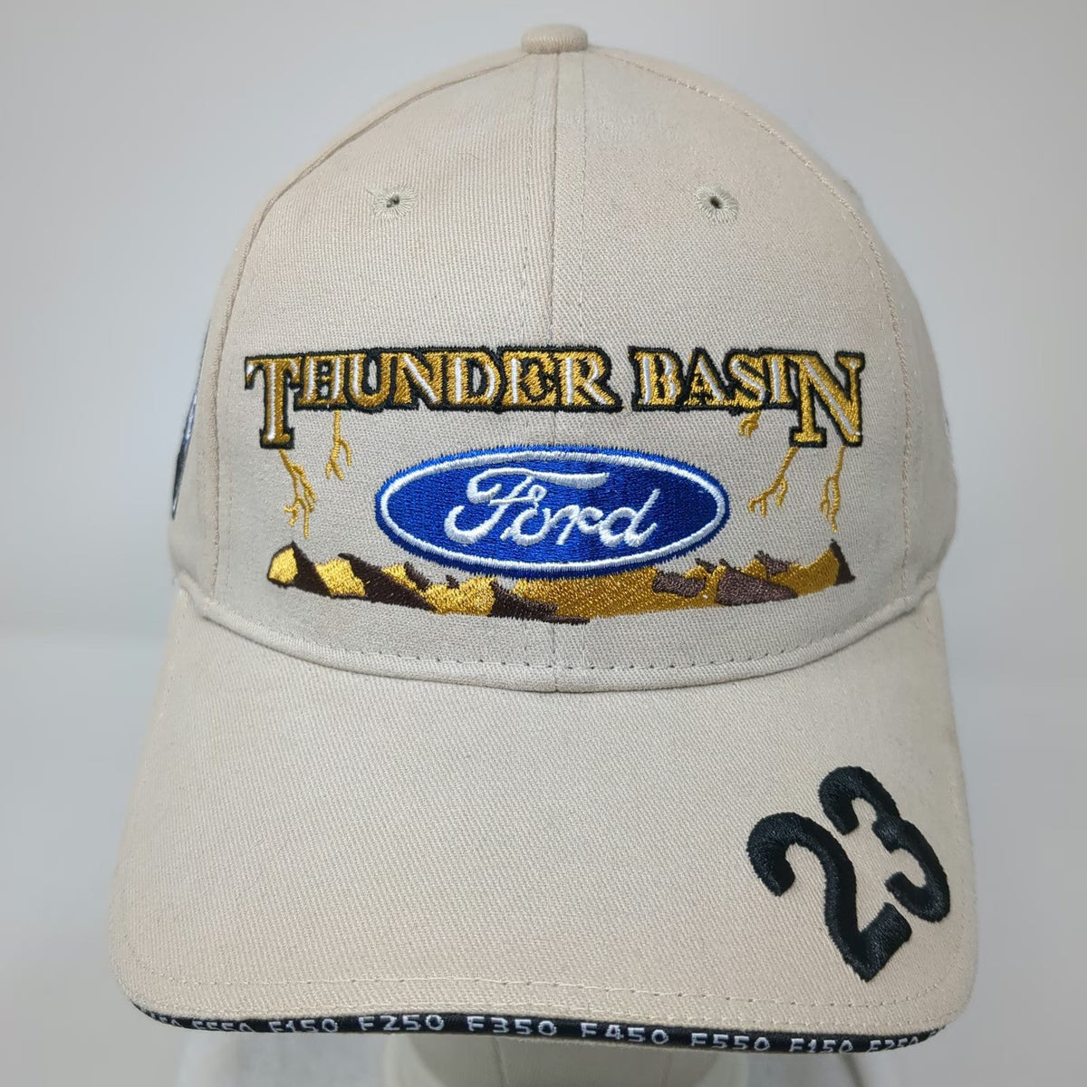 MARR Ford Thunder Basin Baseball Cap Beige One Size Gillette Wyoming Hat 23 F150