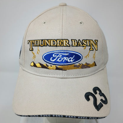 MARR Ford Thunder Basin Baseball Cap Beige One Size Gillette Wyoming Hat 23 F150