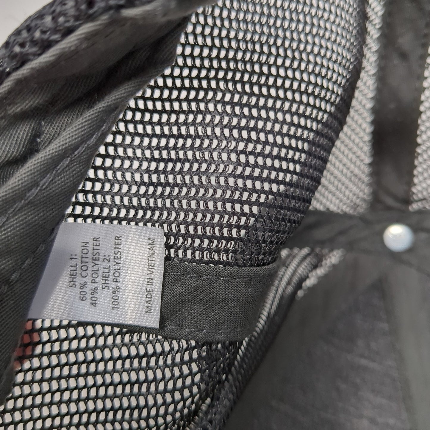 Mountain Snapback Trucker Hat Gray Large Adjustable Mesh Back Richardson