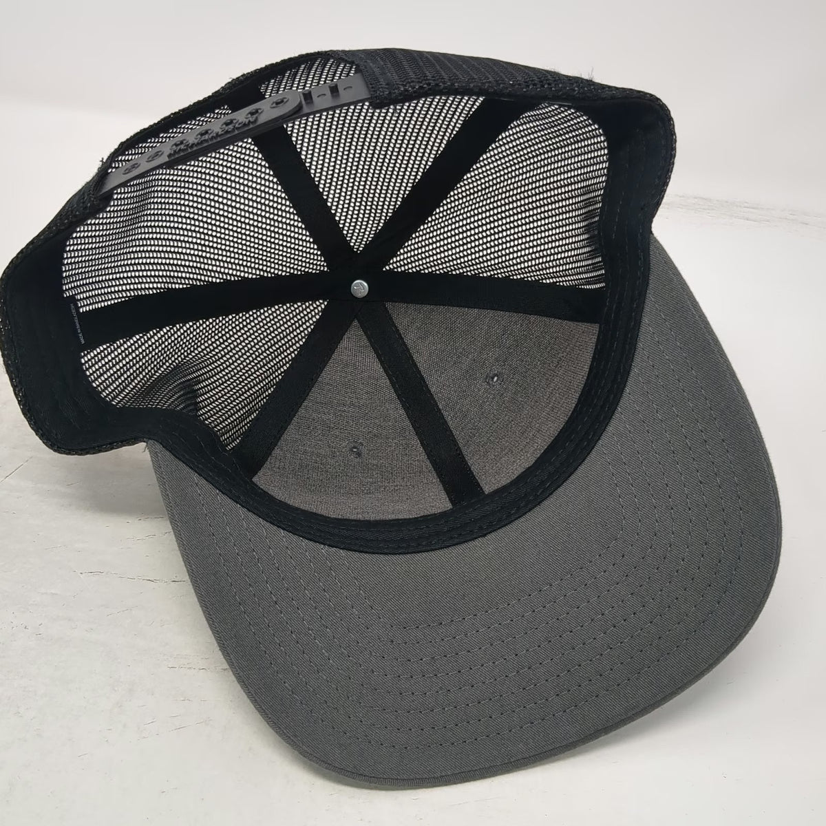 Richardson 112 Trucker Hat Gray One Size Mesh Back Snapback CNC Logo Adjustable