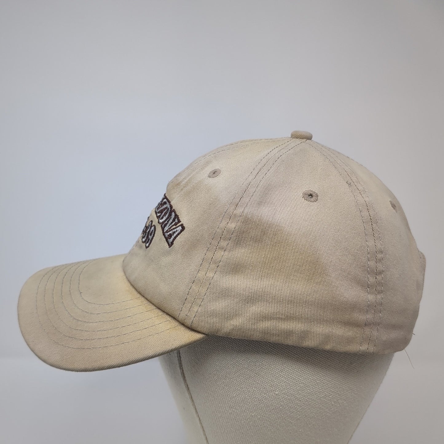 USS Arizona BB-39 Strapback Baseball Cap Brown One Size Adjustable Embroidered