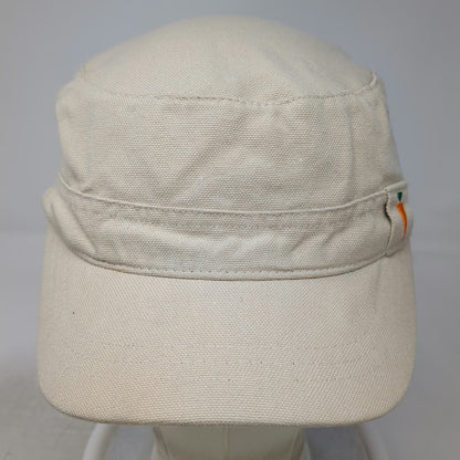 Kerrits Army Cap Beige One Size Cotton Buckle Strapback Cadet Carrot Logo Hat