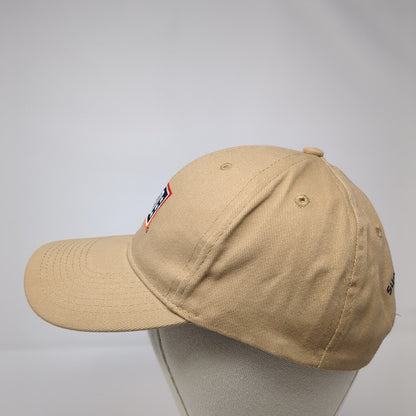 USO Support Our Heroes Slideback Hat Tan OS Adjustable Embroidered Patriotic