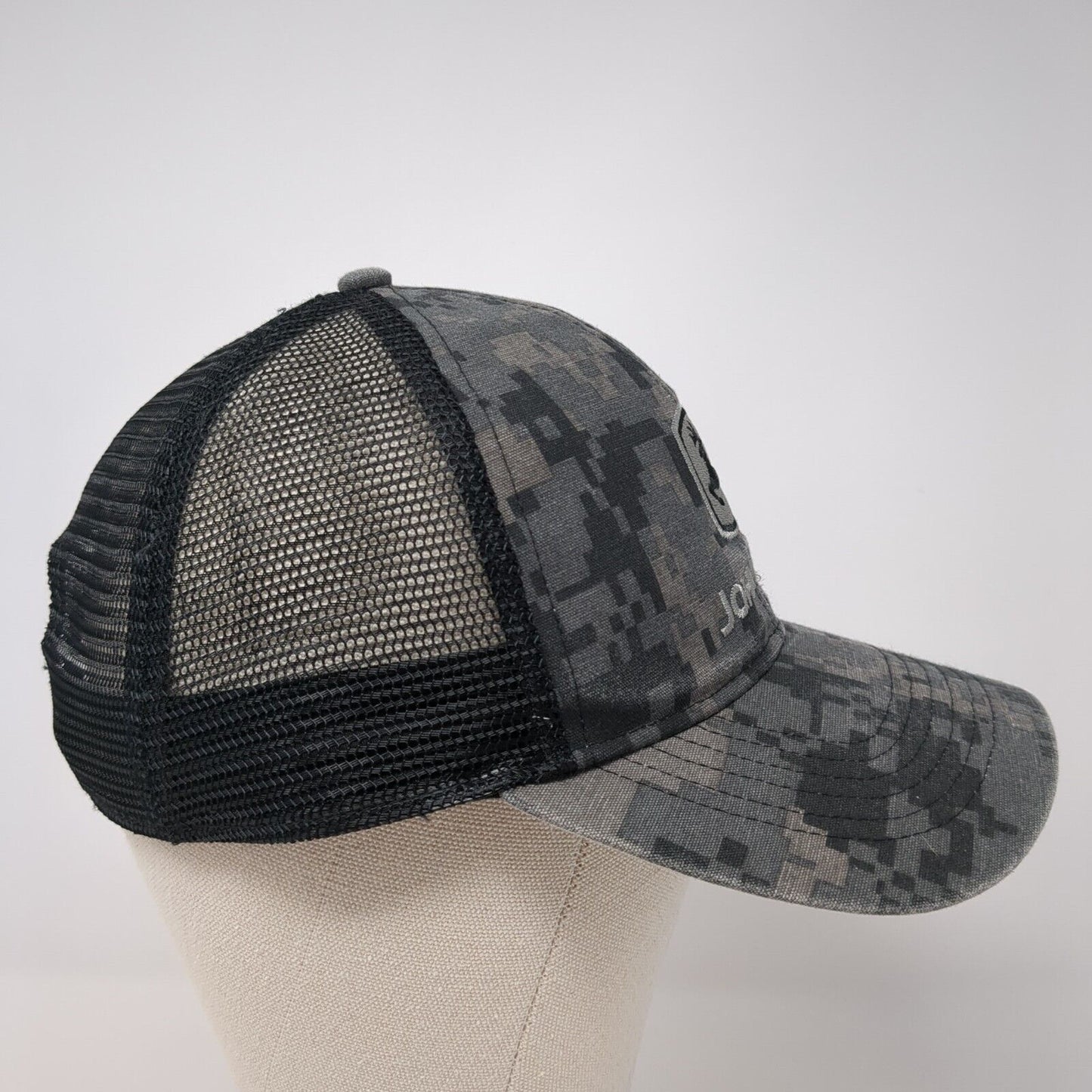 John Deere Snapback Trucker Hat Multicolor OS Adjustable Embroidered Mesh Back