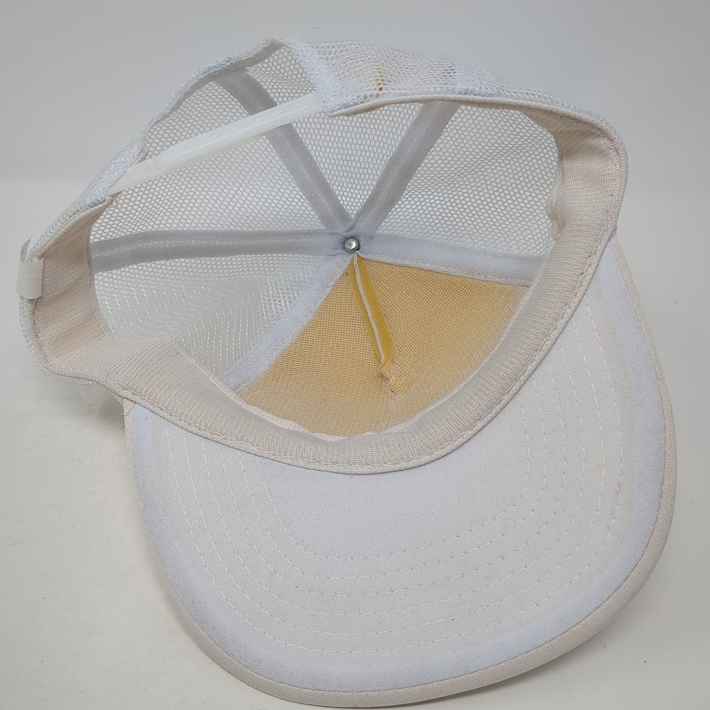 Carbones Del Guasare Snapback Trucker Hat Beige One Size Adjustable Mesh Back