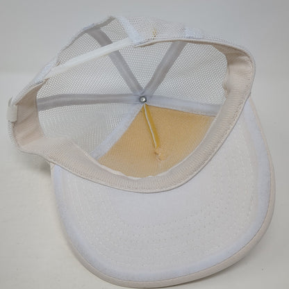 Carbones Del Guasare Snapback Trucker Hat Beige One Size Adjustable Mesh Back