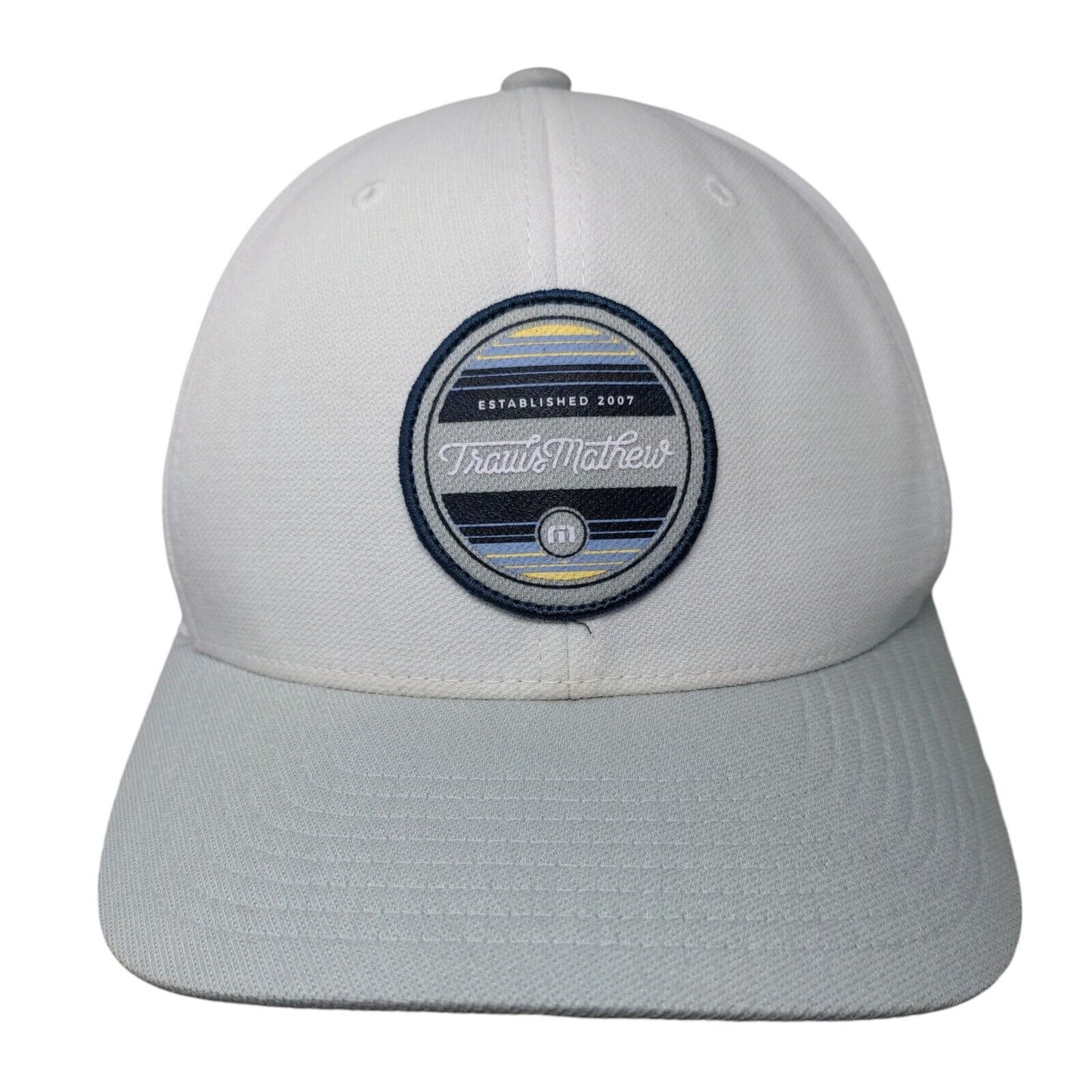 Travis Matthew The America River Club Snapback Hat White OS Flexfit Tech Yupoong