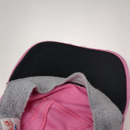 Headsweats 5 Panel Cap Pink One Size Adjustable Embroidered Breathable Blank