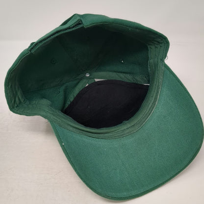 Green Baseball Cap One Size Happy St Pat's Day Shamrock Sequin Holiday White Hat