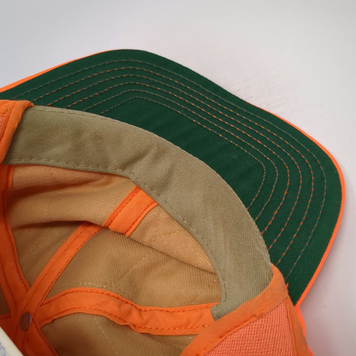 Paramount Baseball Cap Orange L Thinsulate USA Thermal Hunting Hat Vintage