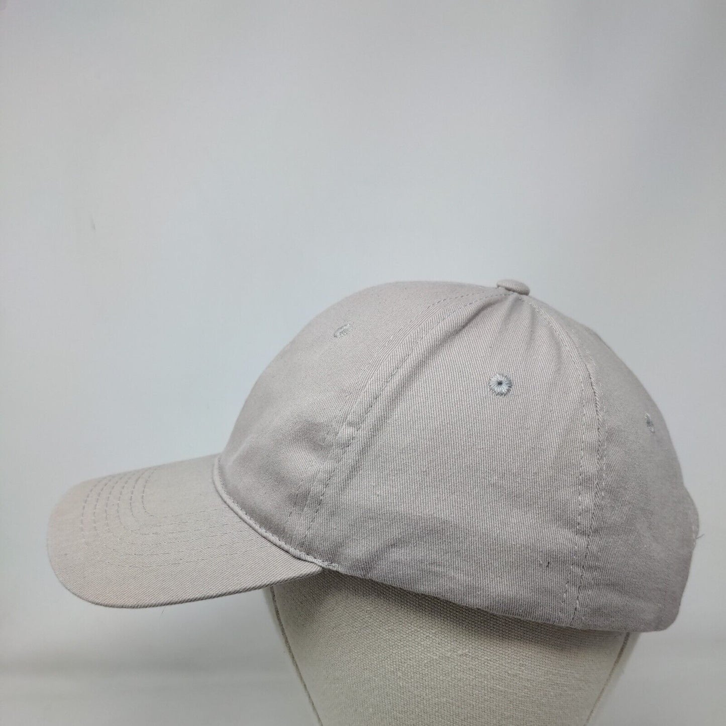 Unbranded Strapback Hat Tan One Size Adjustable Blank 6 Panel Solid