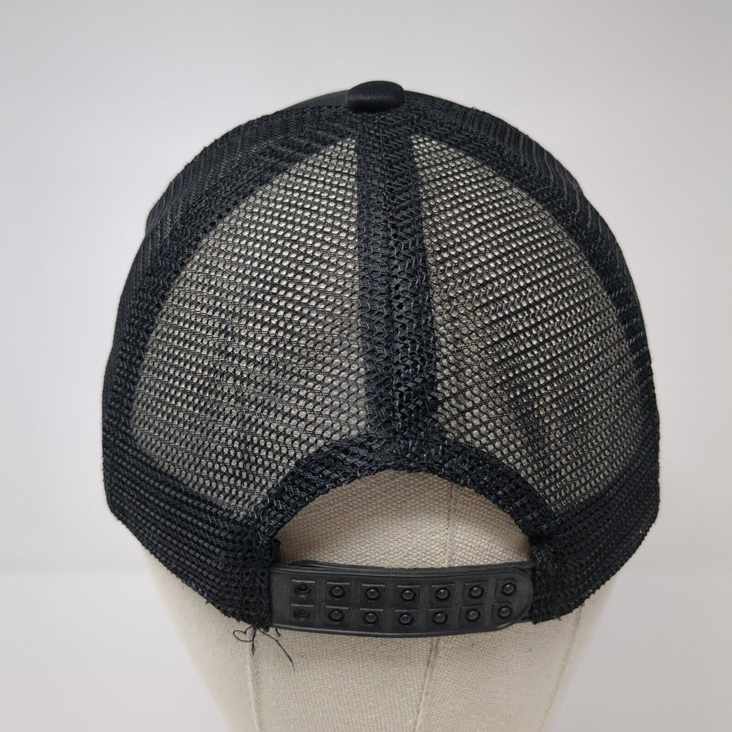 Dominical Snapback Mesh Back Trucker Hat Black OSFA Solid Adjustable