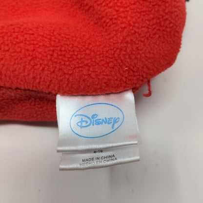 Disney Girls Knit Beanie Cap Black Red Size 4-16 Ear Flaps Fleece Lined
