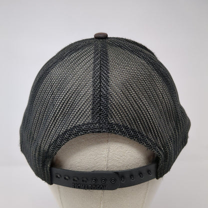 Burroughs Snapback Trucker Hat Black One Size Mesh Back Richardson