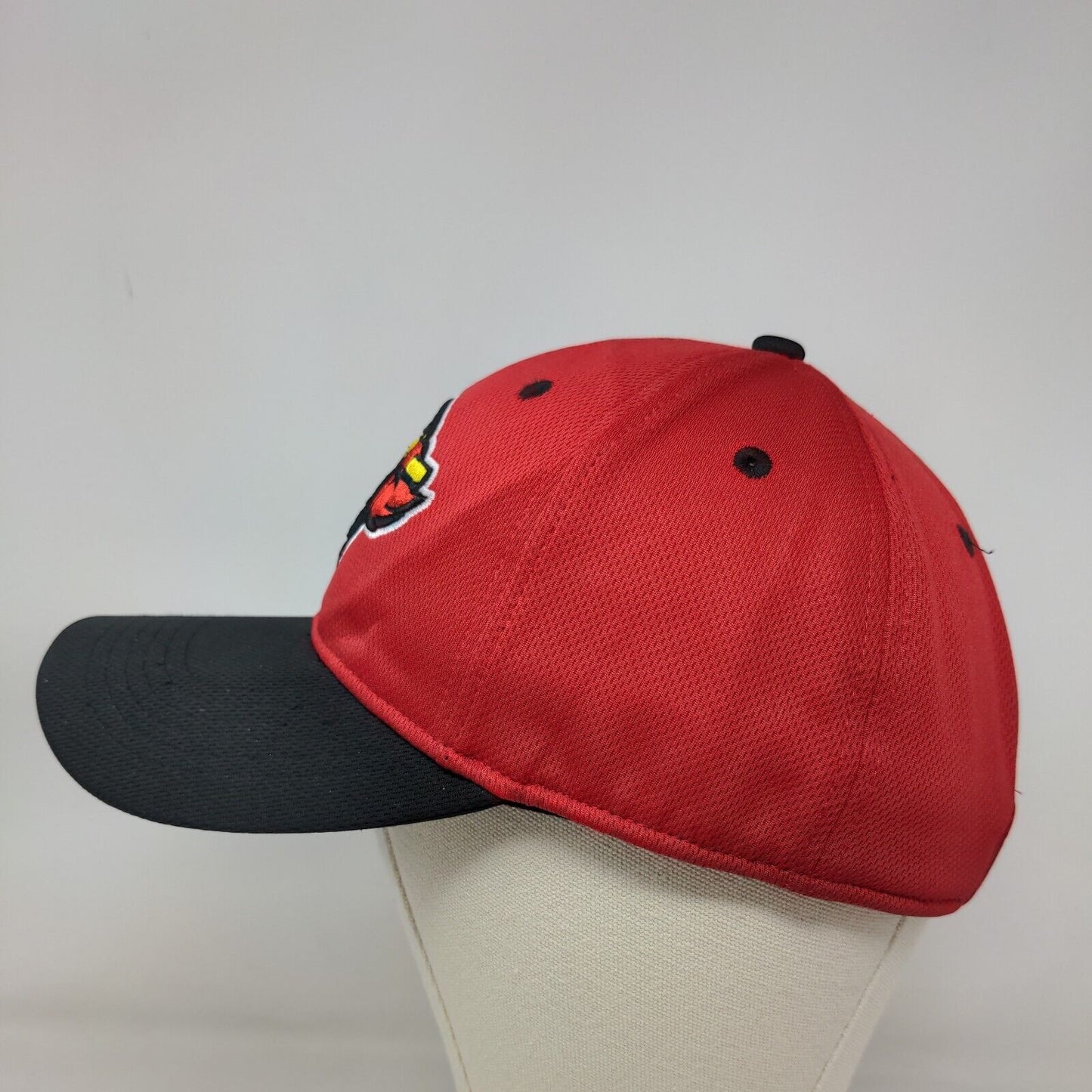 OC Sports Men's Strapback Hat Red OSFM Embroidered Rochester Red Wings Logo