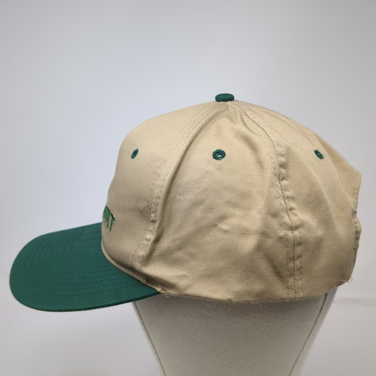 Nissun Cap Snapback Hat Beige Green One Size Embroidered Kuna Auto Mart