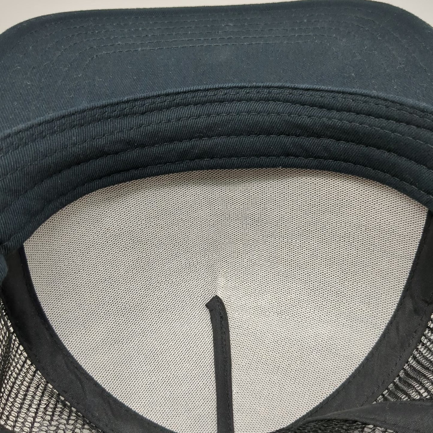 Outdoor Cap Trucker Hat Black One Size Gradient Mesh Snapback Flat Bill Hat