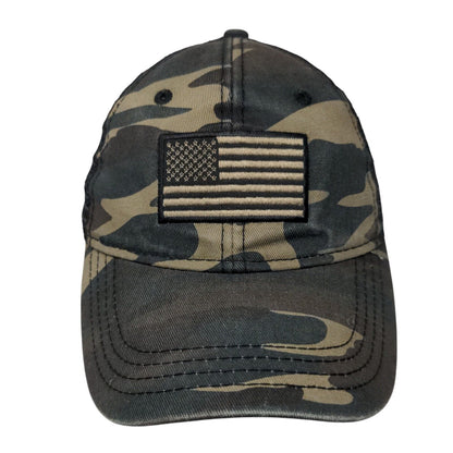 American Flag Snapback Trucker Hat Camouflage One Size Adjustable Patriotic