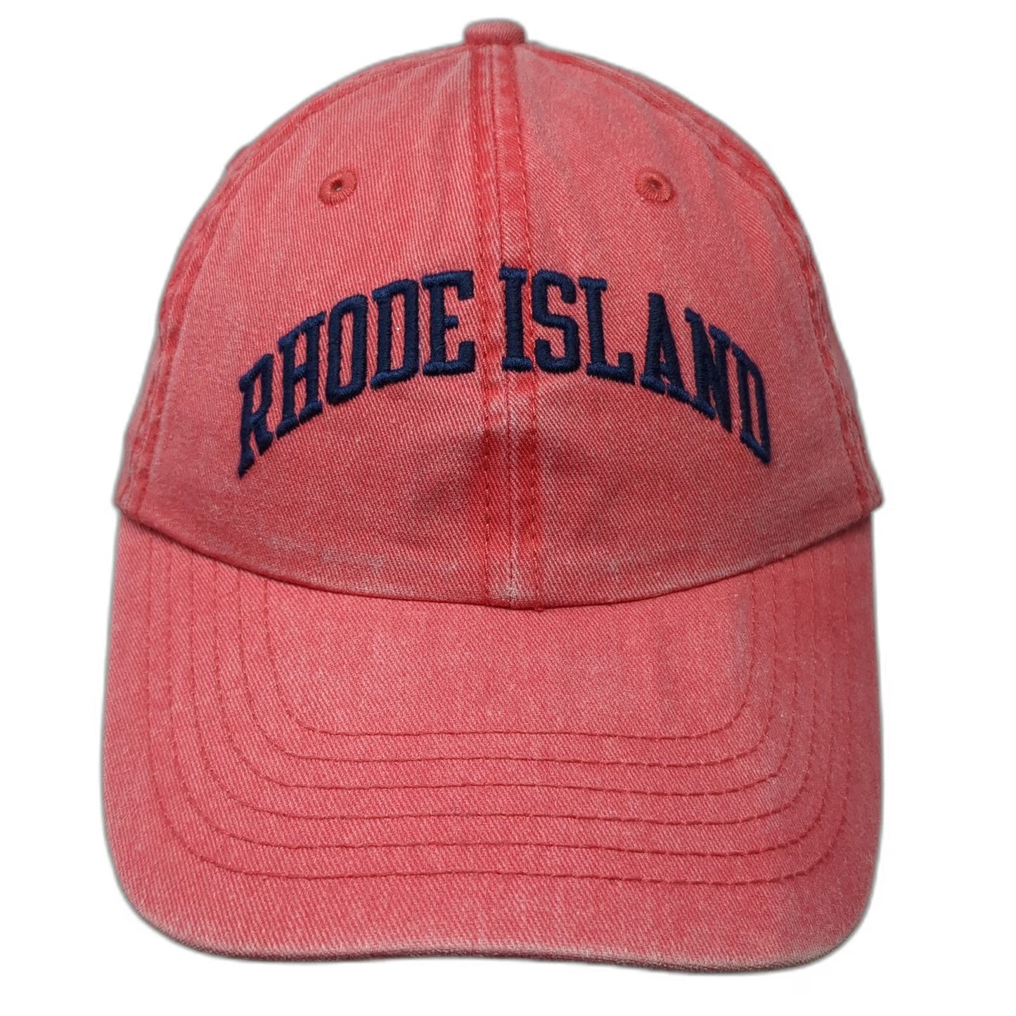 Stadium Graphics Rhode Island Red Baseball Cap One Size Blue Slideback Strap Hat