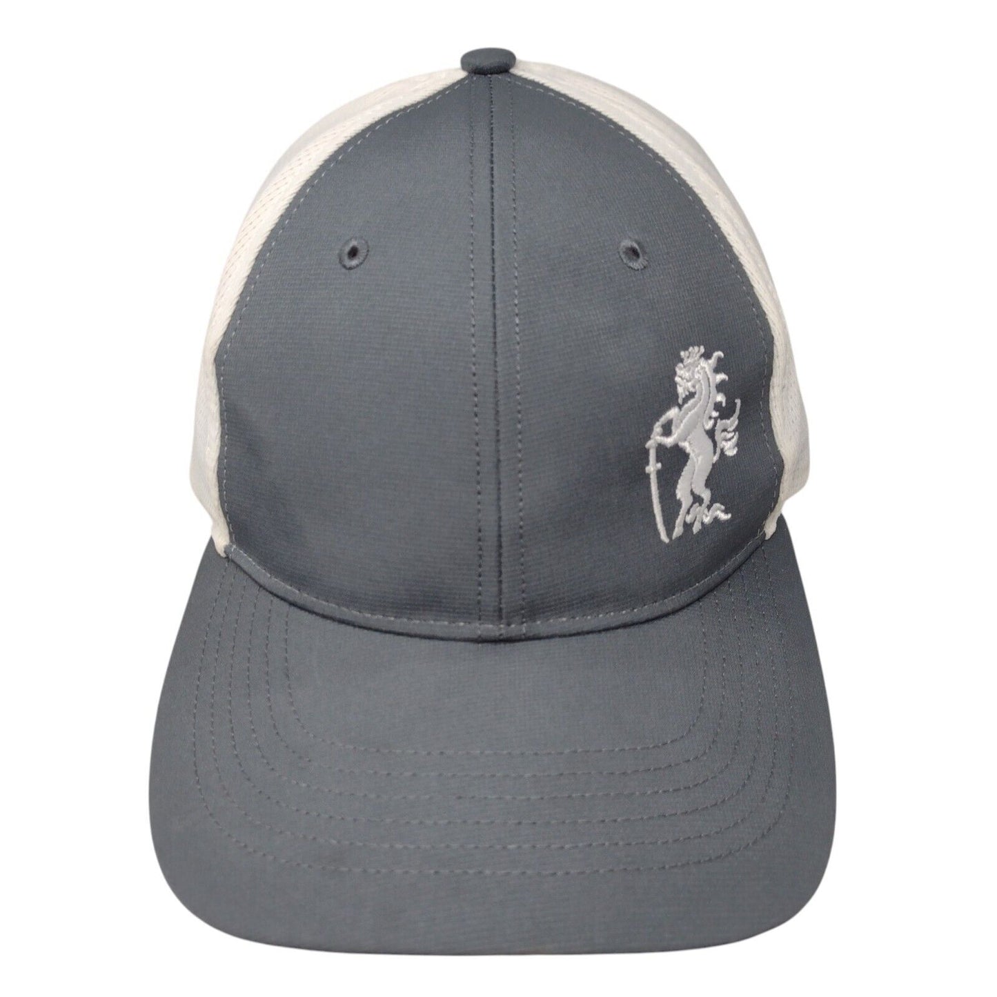 Richardson Strapback Hat Gray M/L Adjustable Embroidered Colorblock