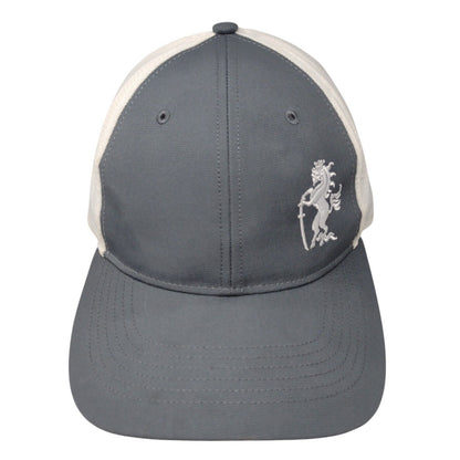Richardson Strapback Hat Gray M/L Adjustable Embroidered Colorblock