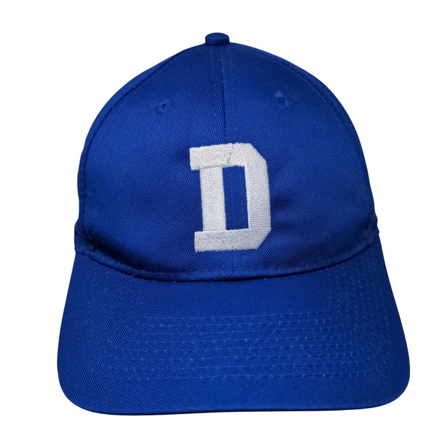 Letter D Slideback Hat Blue One Size Embroidered 6 Panel Port Authority