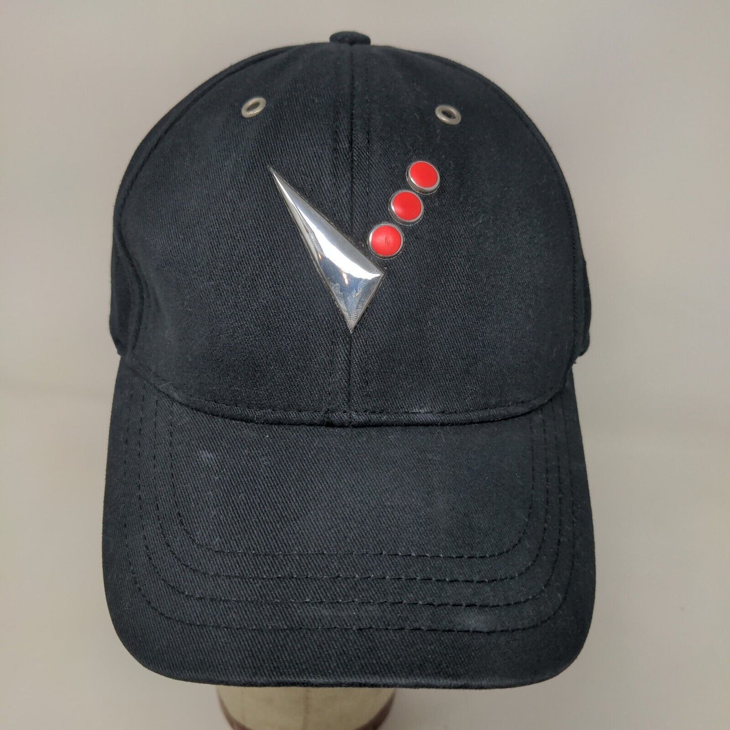 Visionary Vehicles Mens Slideback Hat Black Size OSFA 3D Logo Cotton Vintage