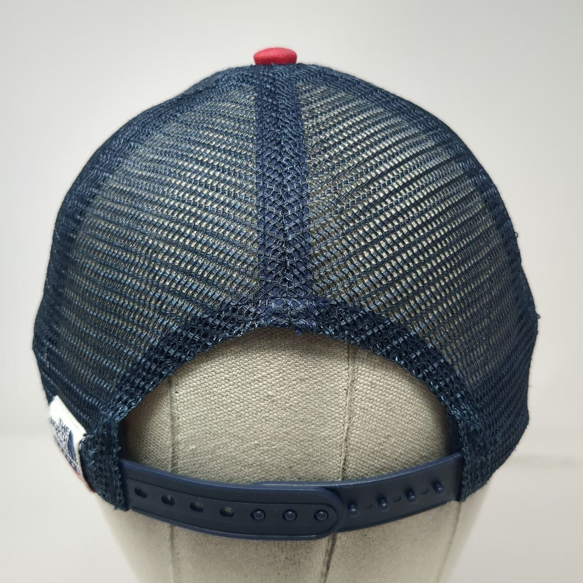 The North Face Trucker Hat Red Blue One Size American Flag Patch Snapback