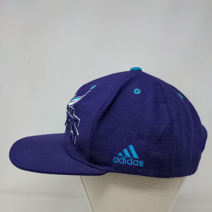 Adidas Men's Snapback Hat Purple OSFA Charlotte Hornets Embroidered Logo