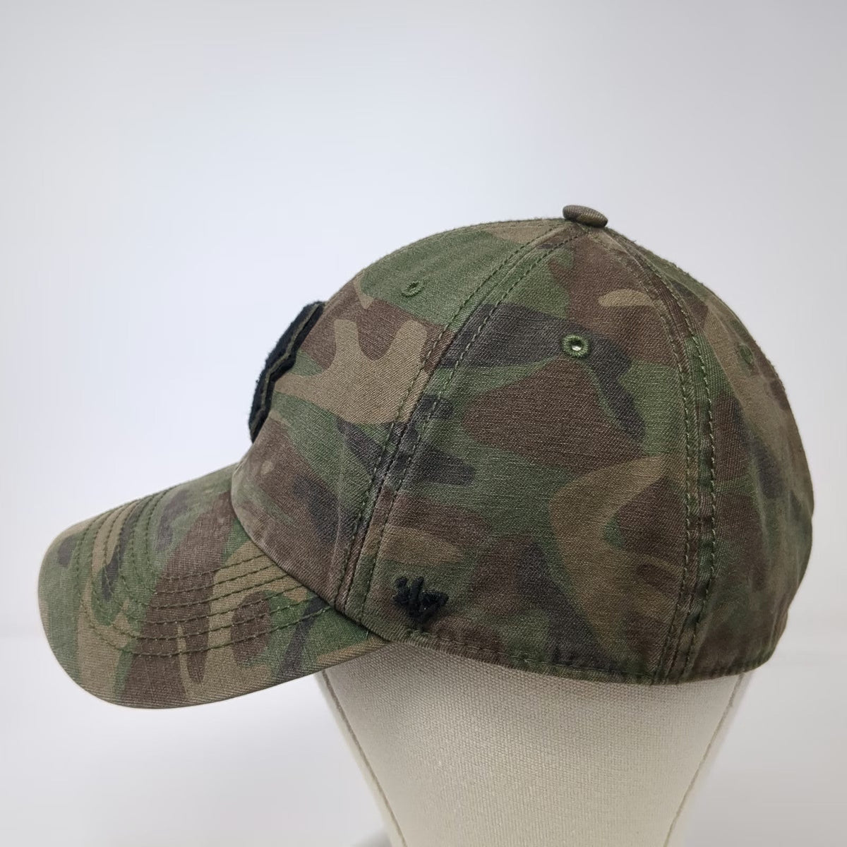 Boston Red Sox MLB '47 Brand Baseball Cap Green Brown Black L Camo Fitted Hat