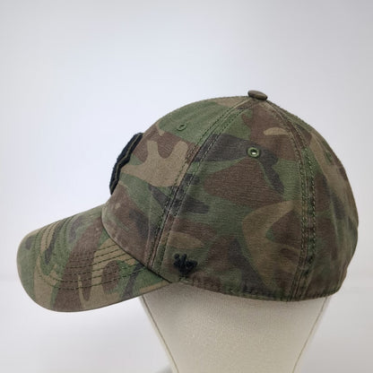 Boston Red Sox MLB '47 Brand Baseball Cap Green Brown Black L Camo Fitted Hat