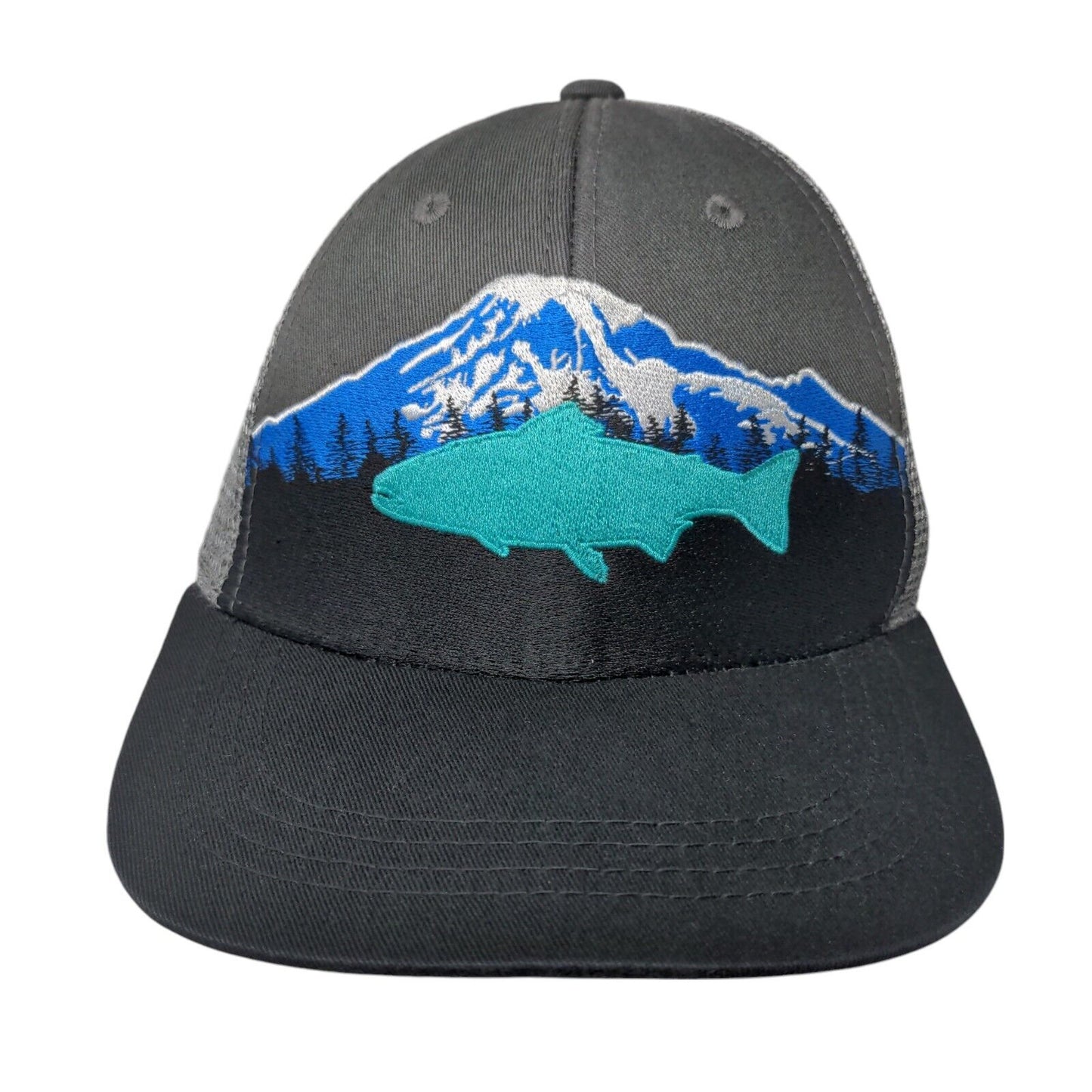 RepYourWater Mount Rainier Snapback Trucker Hat Multi One Size Mesh Back