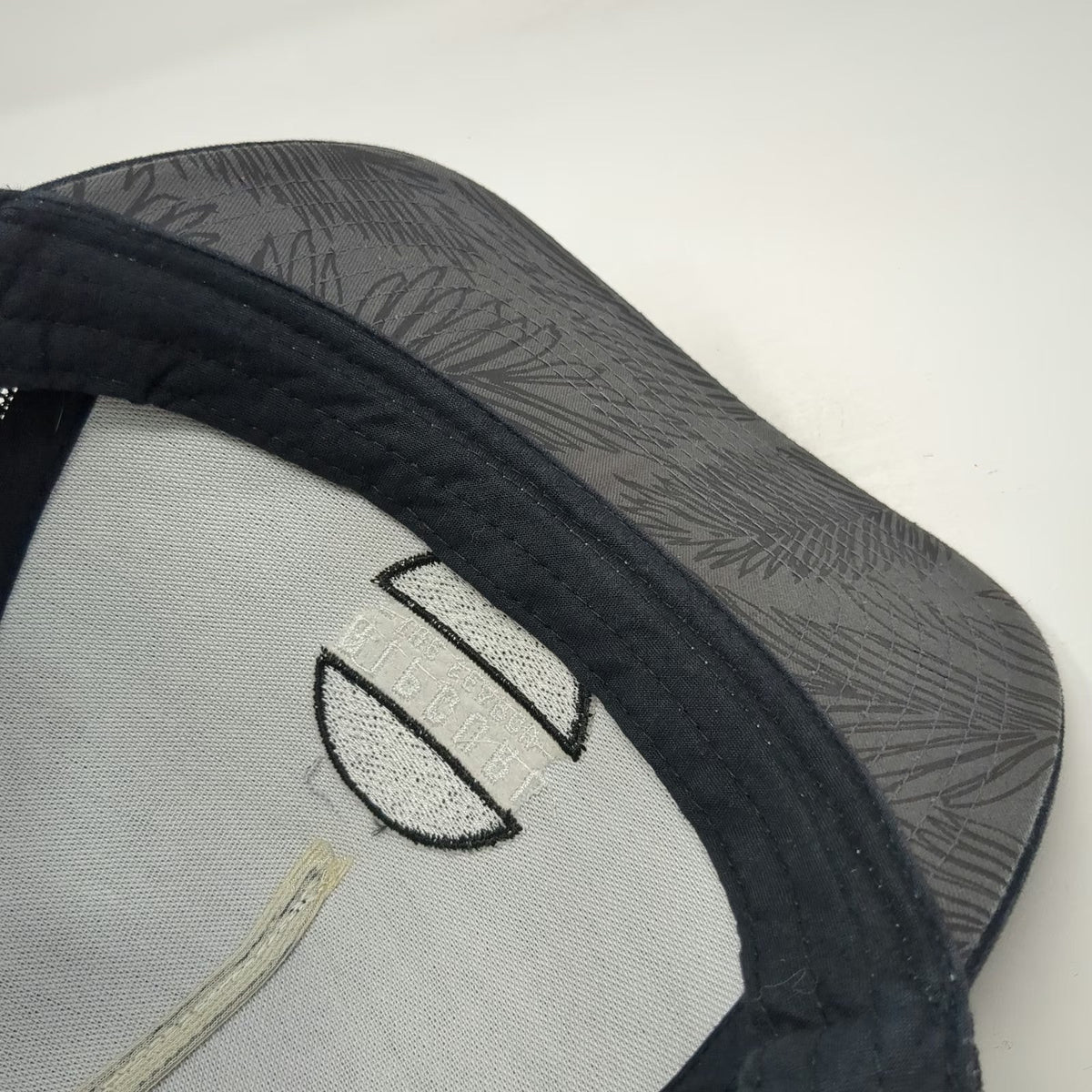 Rip Curl Trucker Hat Black One Size The Search Palm Leaf Patch Mesh Snapback