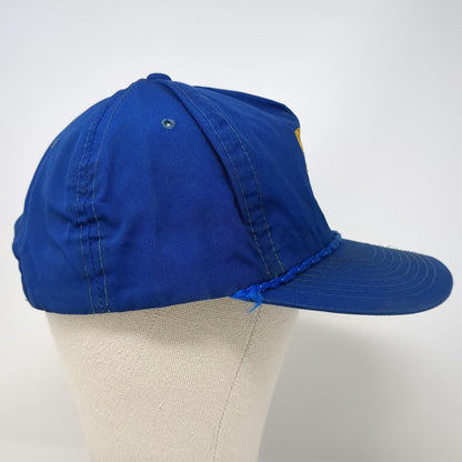 AMI 5 Panel Blue One Size Hat Blue Angels Shield Logo Rope Snapback Flat Brim