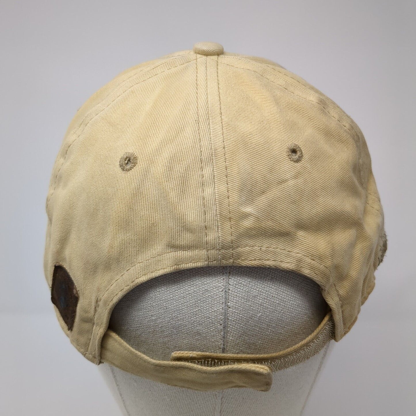 Marsing Hardware & Pump Strapback Hat Tan One Size Embroidered Dri Duck