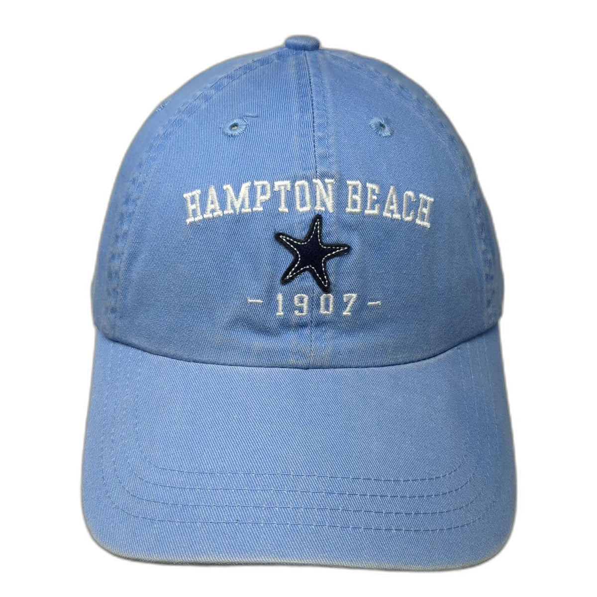 Kate Lord Athletic Cut Hampton Beach Starfish Blue One Size Baseball Cap Hat