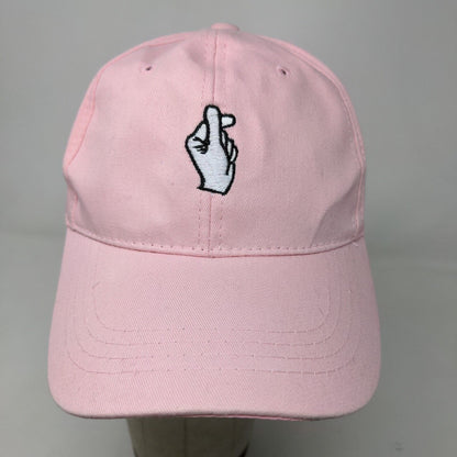 Unbranded Women's Slideback Hat Pink Adjustable Acrylic K Pop Love Logo