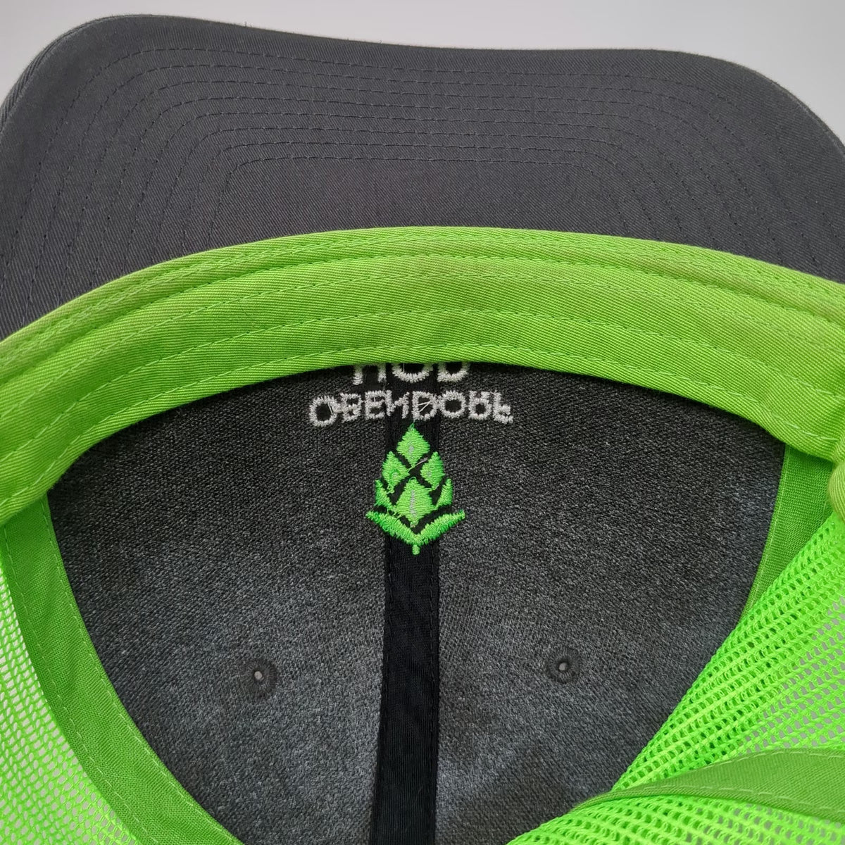 Richardson Trucker Hat Gray Green One Size Hop Cone Mesh Snapback Agriculture