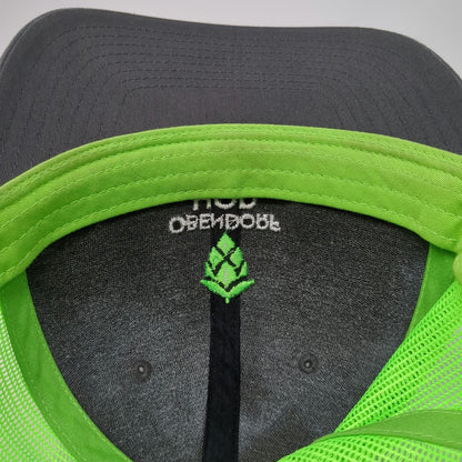 Richardson Trucker Hat Gray Green One Size Hop Cone Mesh Snapback Agriculture