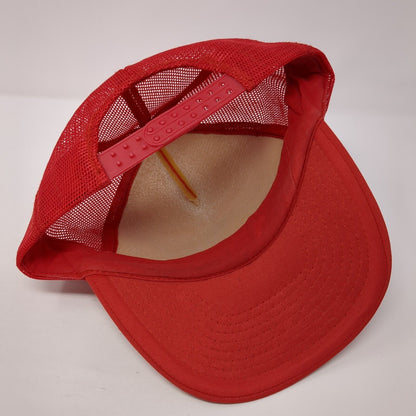 James Bayou Catfish Cookers Snapback Rope Trucker Hat Red One Size