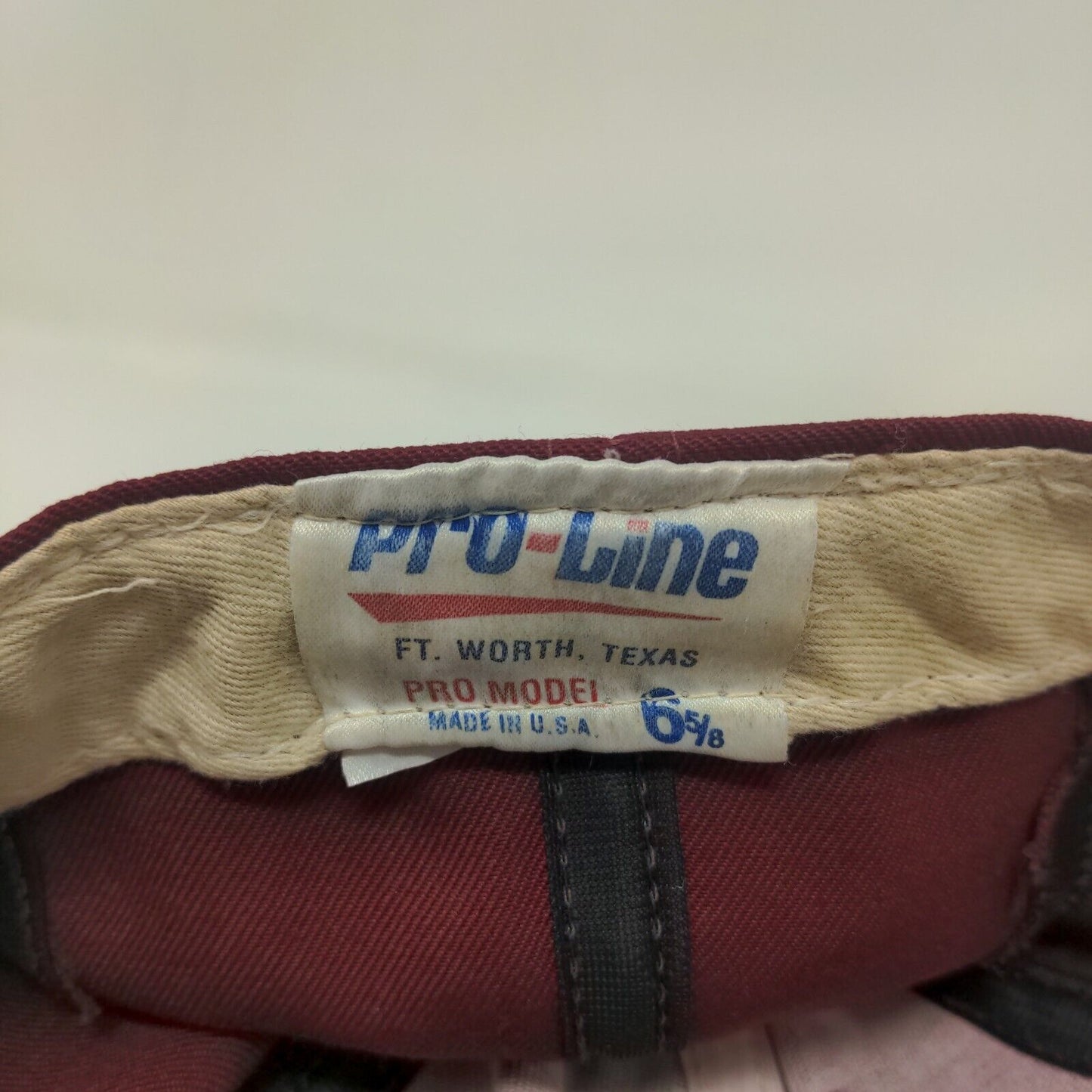 Pro-Line Men's Fitted Hat Red 6 5/8 Florida State Seminoles Vintage Made USA