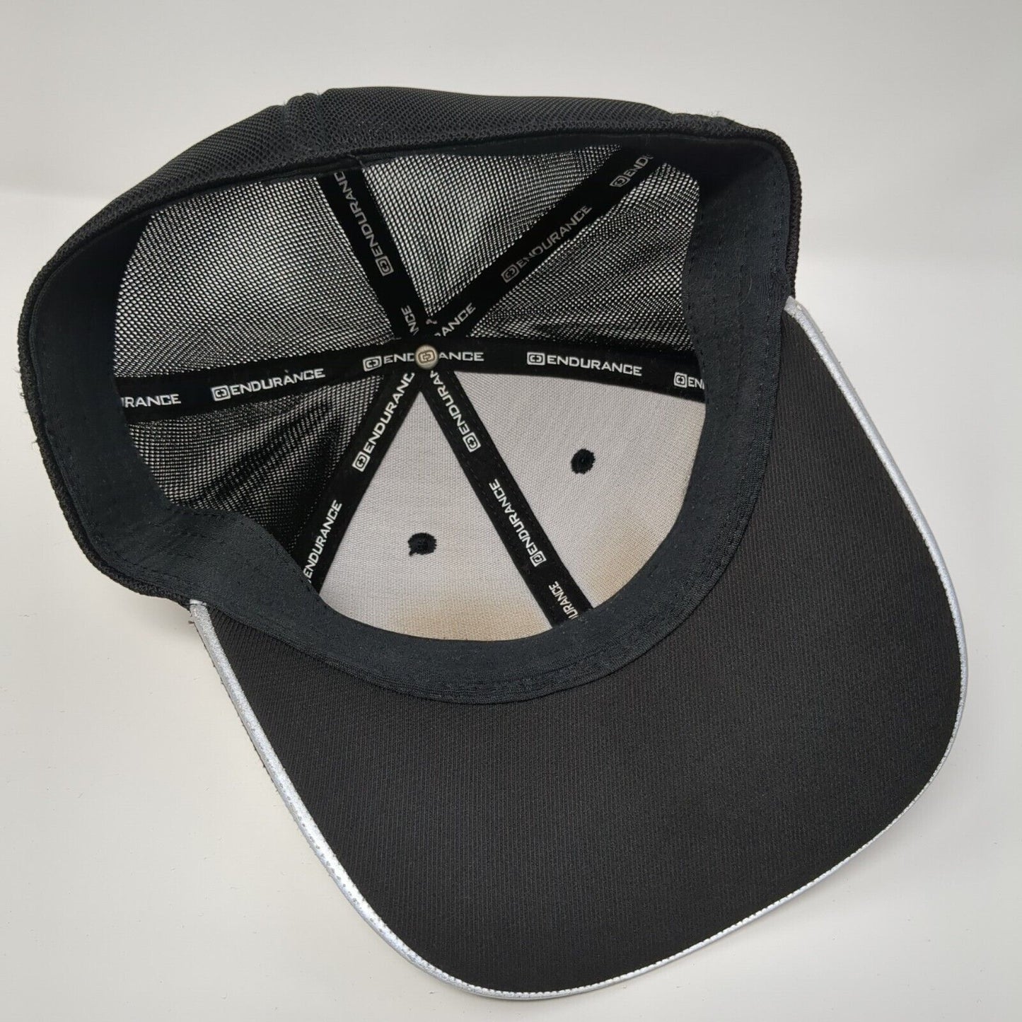 L&L Mechanical Inc. Patch Fitted Mesh Back Trucker Hat Black S/M Ogio