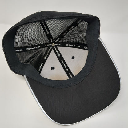 L&L Mechanical Inc. Patch Fitted Mesh Back Trucker Hat Black S/M Ogio