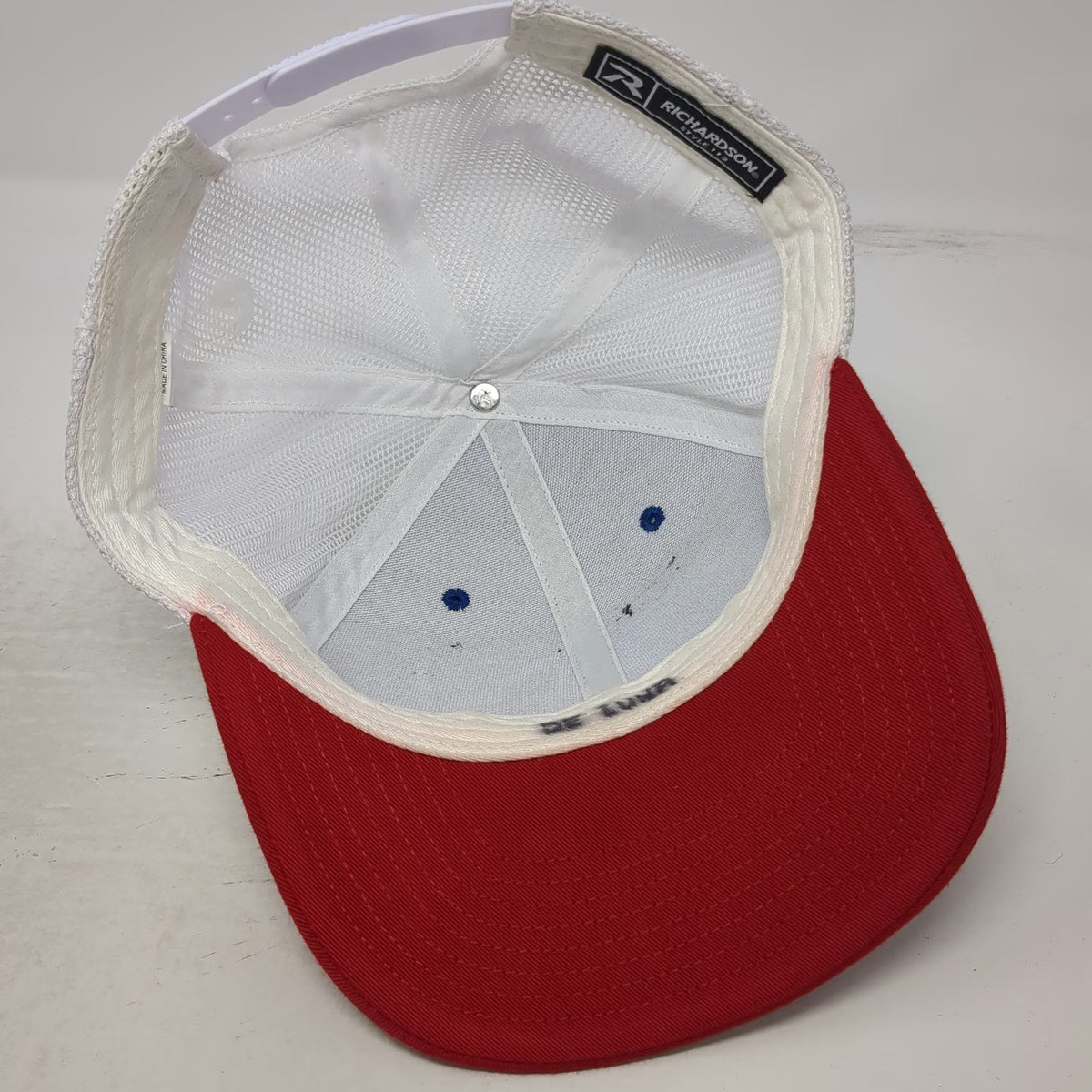 Richardson Trucker Hat Blue Idaho National Guard Lets Go Flying Patch One Size