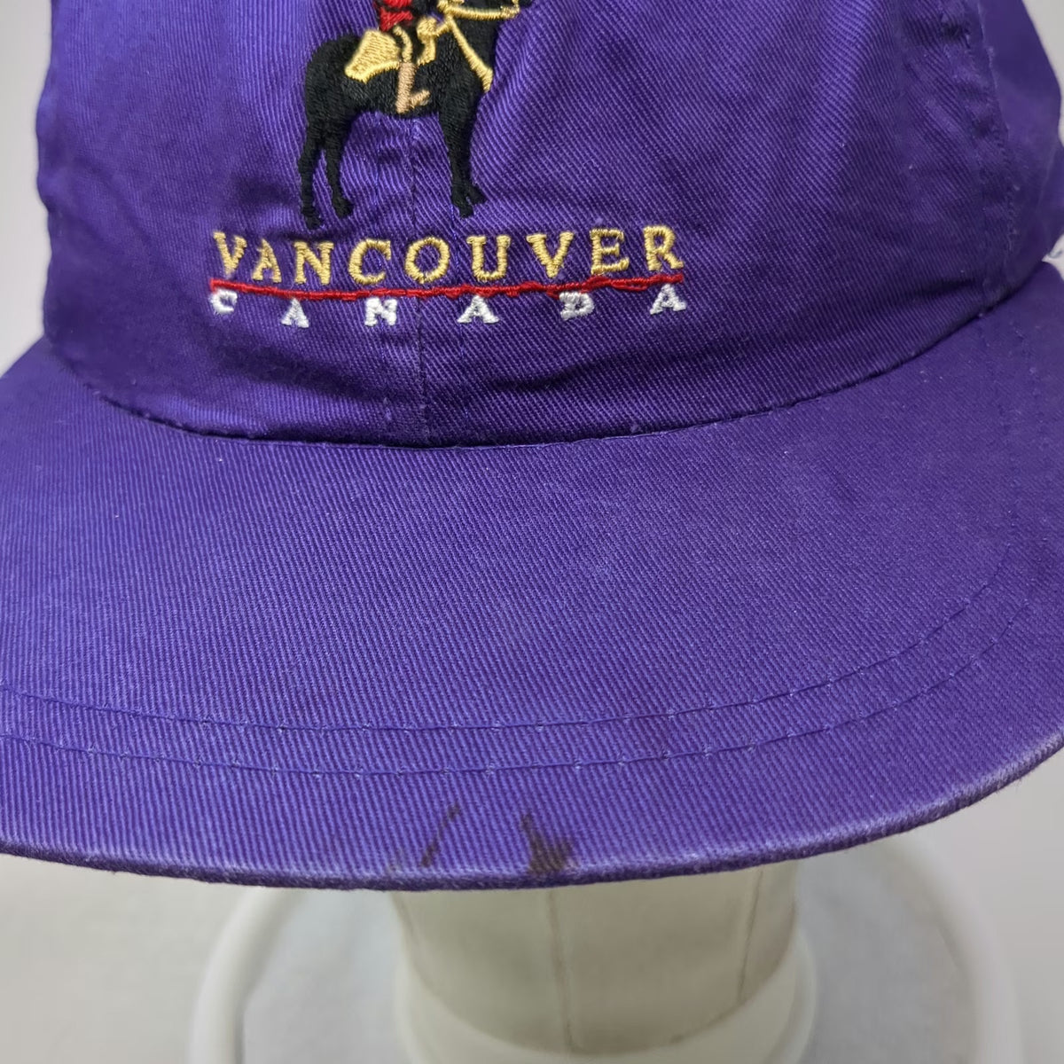 Wilson Purple Baseball Cap L Vancouver Canada Strapback Horse Rider Hat