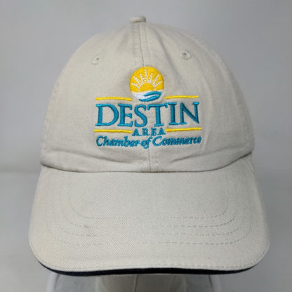 Destin Area Chamber Of Commerce Strapback Hat Tan One Size Adams